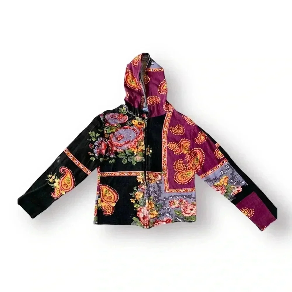 Jane ashley hoodie zip up lightweight sweater